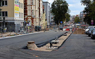 Zmiany na jednej z przebudowywanych ulic w Olsztynie. Od piątku skręcimy z ul. 1 Maja w ul. Partyzantów
